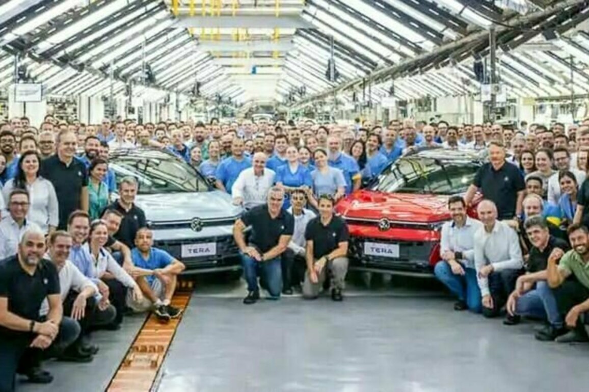 Volkswagen Tera SUV Production Starts In Brazil  First Unit Rolls Out