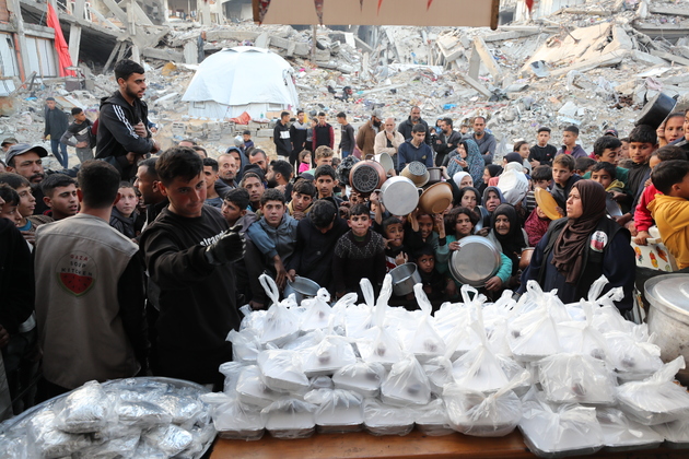 MIDEAST-GAZA CITY-RAMADAN-FOOD RELIEF