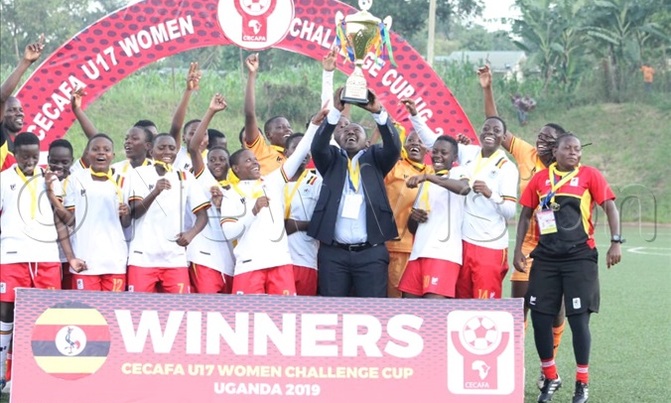 Crested Cranes queens of CECAFA under 17 championship Crested Cranes queens of CECAFA under 17 championship
