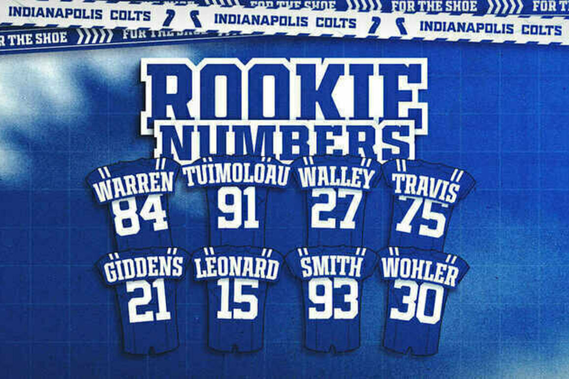 Colts announce 2025 rookie jersey numbers