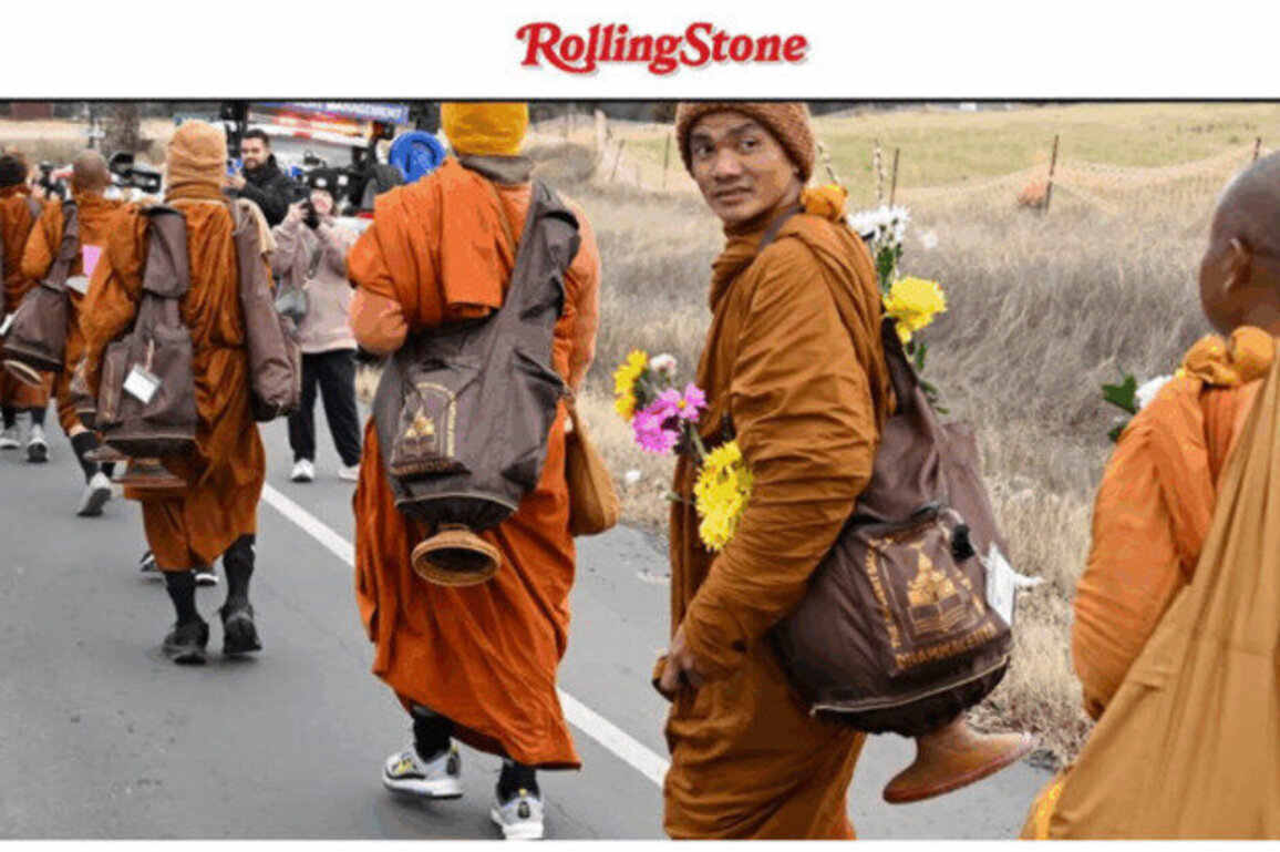 Monks are walking across the U.S. for peace