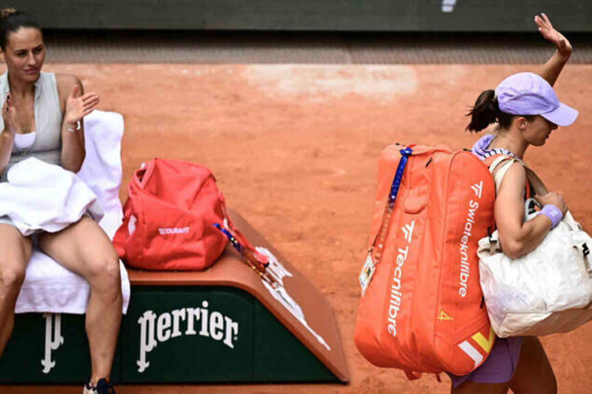 Kostyuk downs four-time winner Swiatek in latest French Open upset