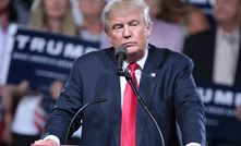 Donald Trump at a campaign rally in Arizona. 