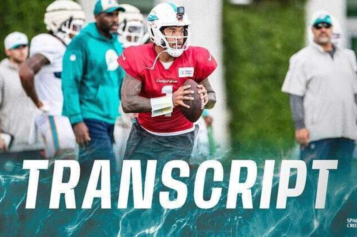 Transcript: Tua Tagovailoa's Media Availability - Dec 3