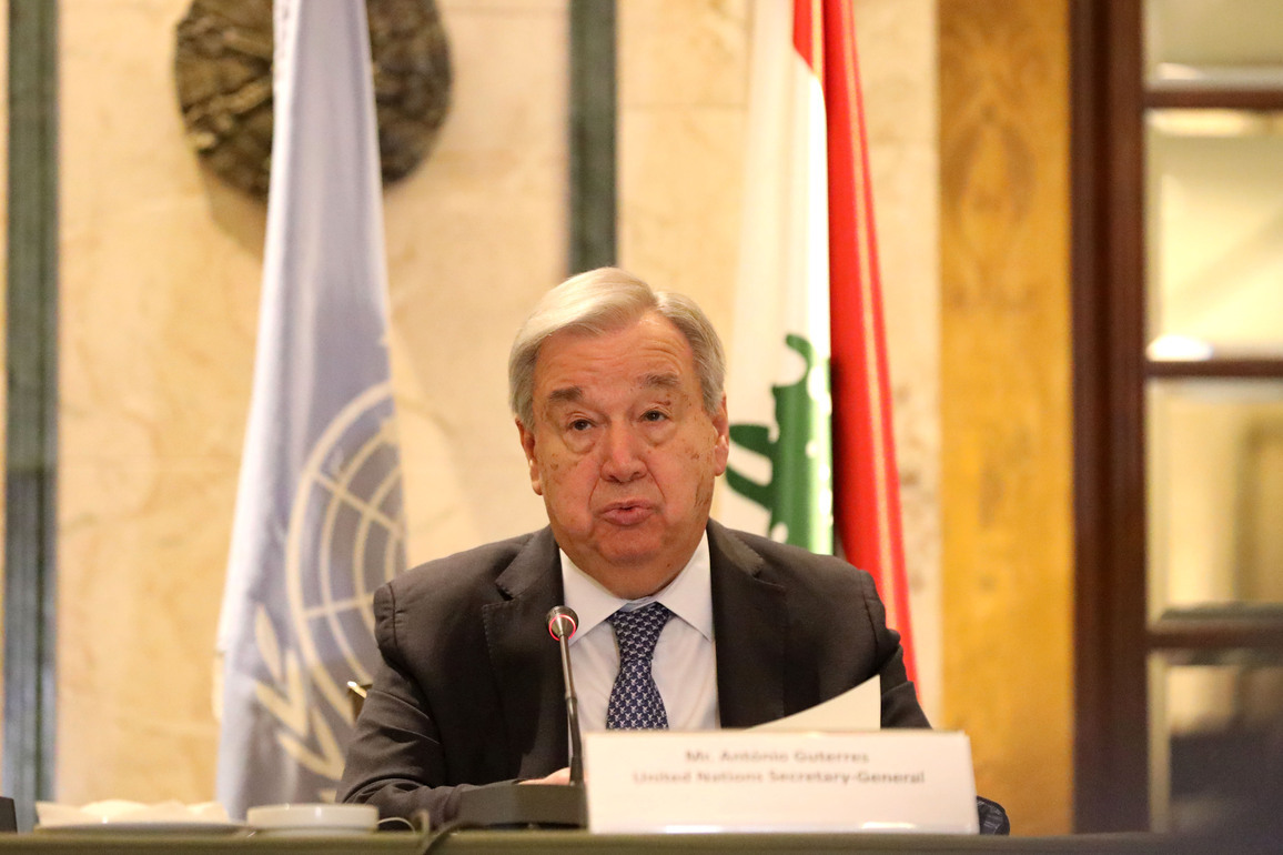 LEBANON-BEIRUT-UN CHIEF-PRESS CONFERENCE
