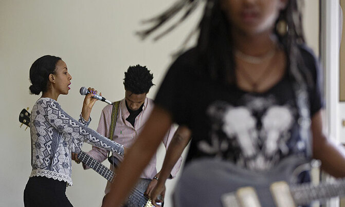 Blending rock with African sounds Blending rock with African sounds