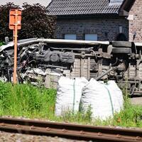 School bus, train collision kills 4 in Belgium