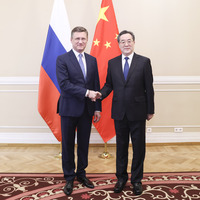 RUSSIA-ST. PETERSBURG-CHINA-DING XUEXIANG-RUSSIAN DEPUTY PM-MEETING