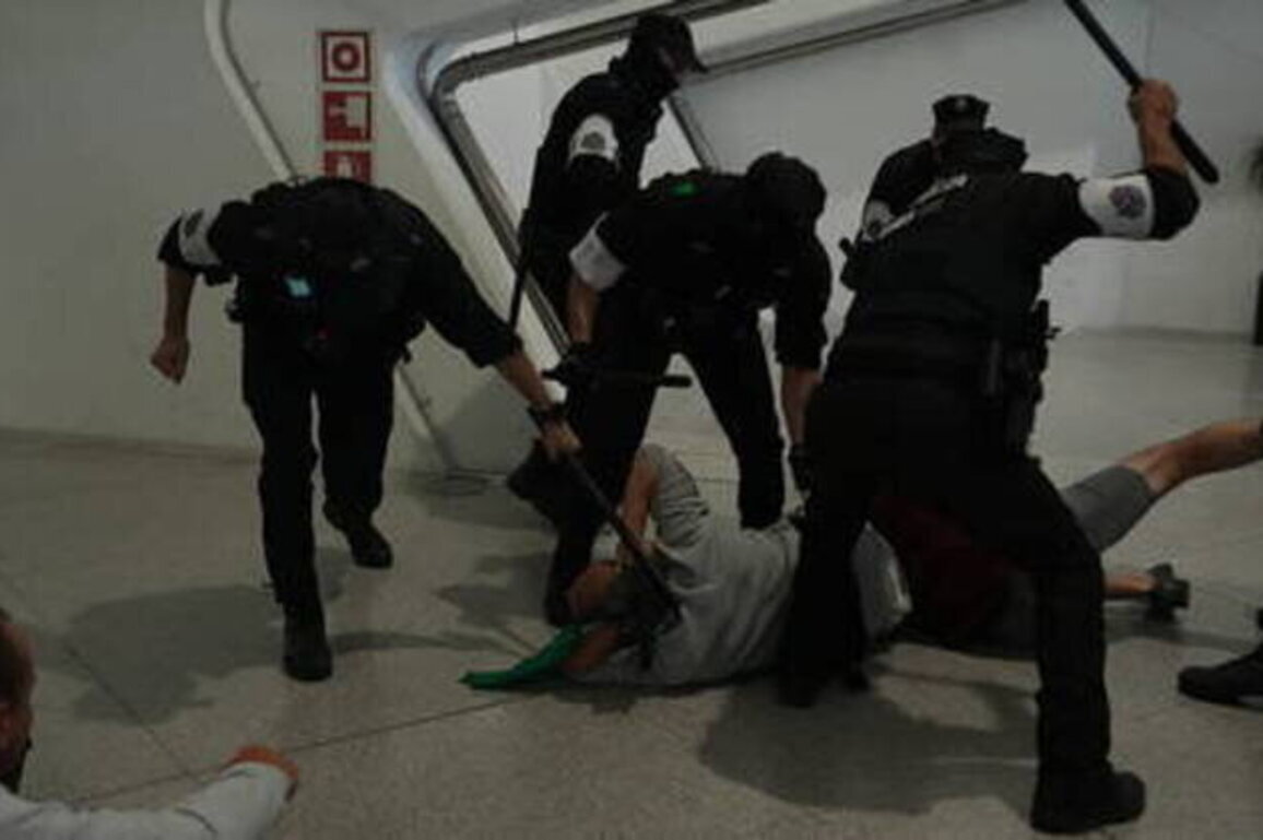 Spanish police clash with Gaza flotilla supporters (VIDEO)