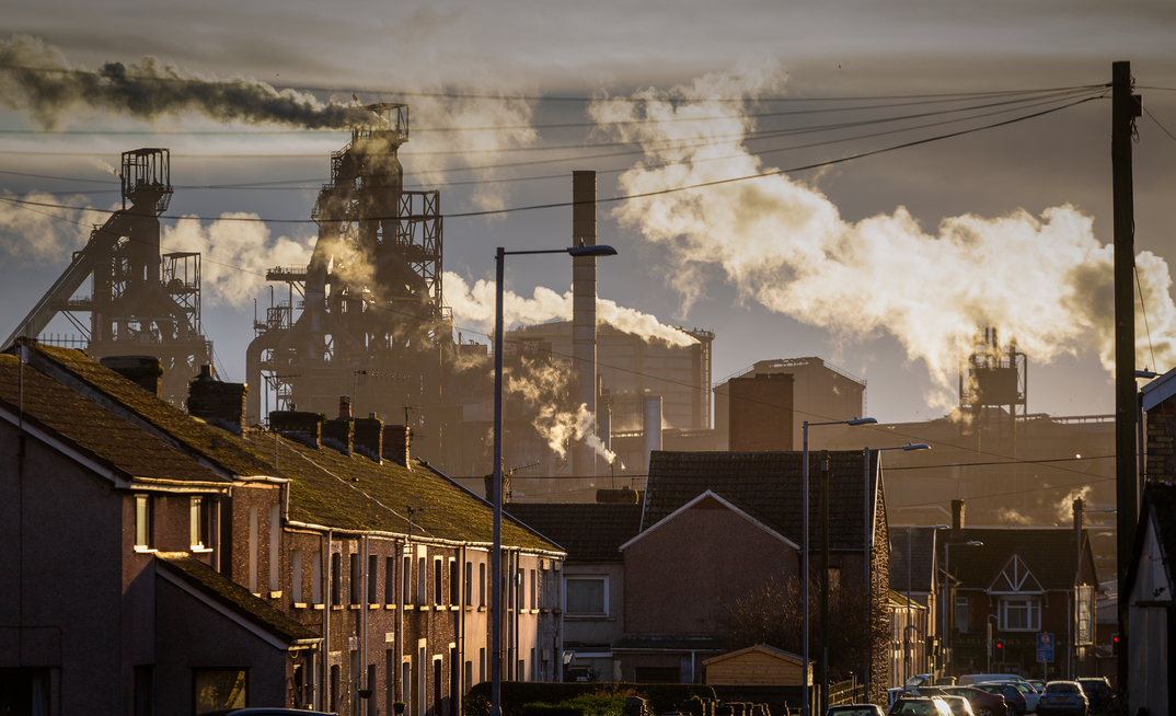 Port Talbot will continue as a steelworks as funding was secured from the UK government, but 2500 workers will lose their job. Credit: Leighton Collins, via Shutterstock
