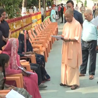 UP CM Yogi Adityanath holds 'Janta Darshan' in Gorakhpur
