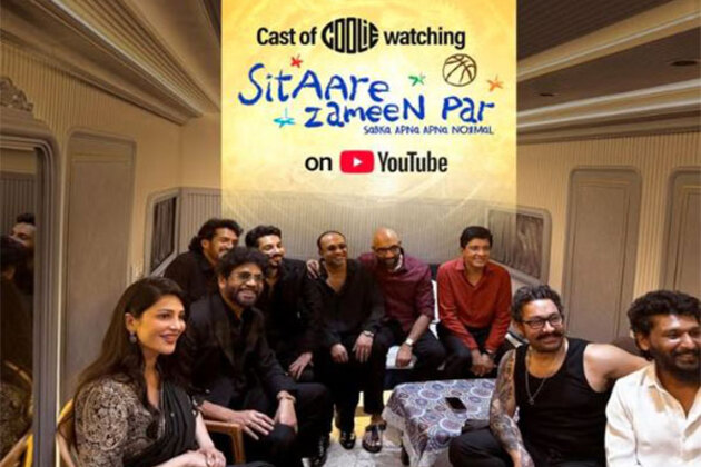 'Coolie' stars Nagarjuna, Shruti Haasan and others watch Aamir Khan's 'Sitaare Zameen Par'