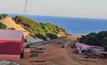 The new jetty that could be used to support Corridor Sands. Credit: MRG.