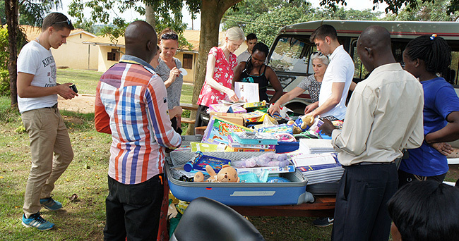  and her team took a huge donation of materials to the  orphanage redit ulius uwemba