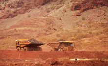 Autonomous trucks at FMG's Solomon mine