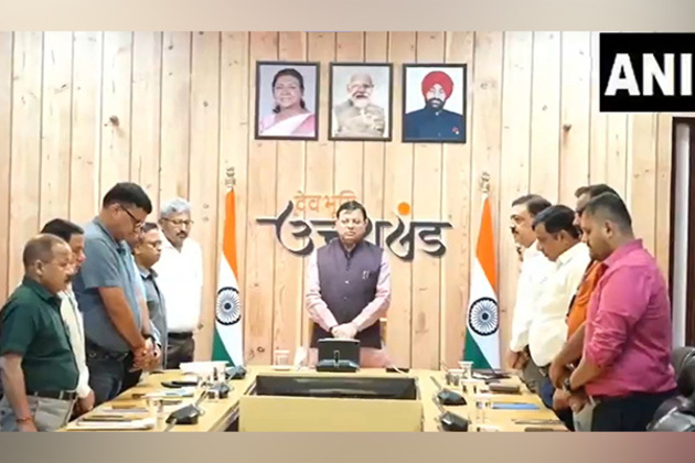 Uttarakhand CM Pushkar Singh Dhami observes two minutes silence for victims of AI-171 plane crash