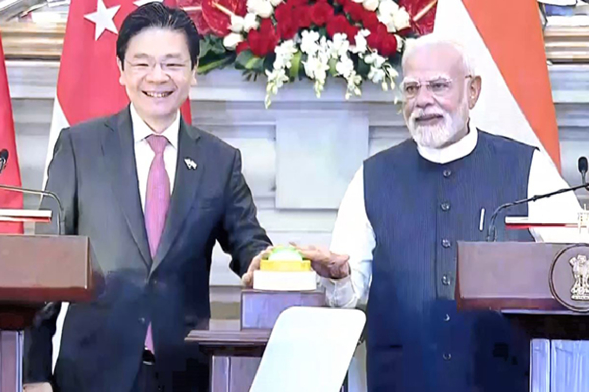 PM Modi holds talks with Singaporean counterpart Wong, inaugurates JN Port PSA Mumbai Terminal Phase-II