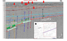  Example of geophysical expressions of possible hydrocarbon leak 