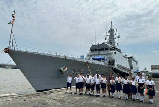 INS Sumedha strengthens diplomatic ties with port visit to Nigeria's Lagos