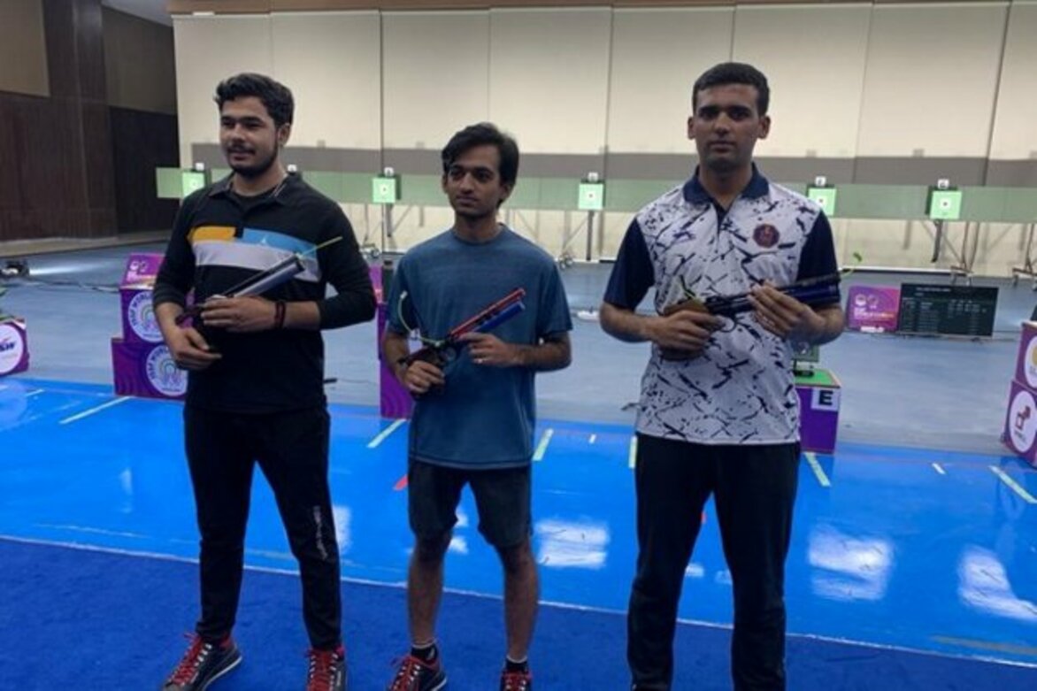 Double gold for Naveen at Pistol Nationals