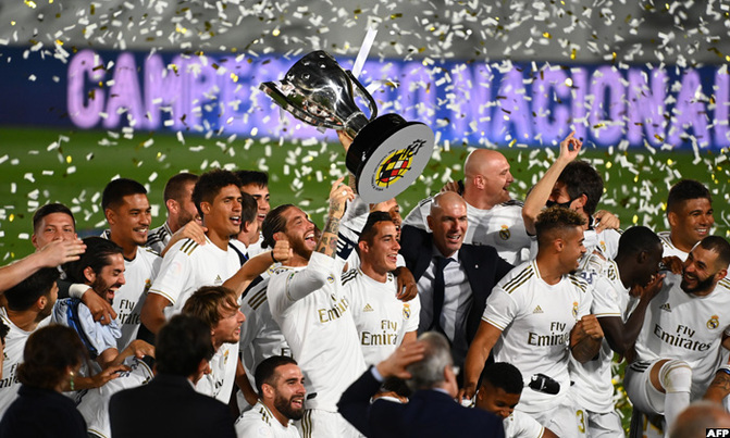 Real Madrid crowned La Liga champions