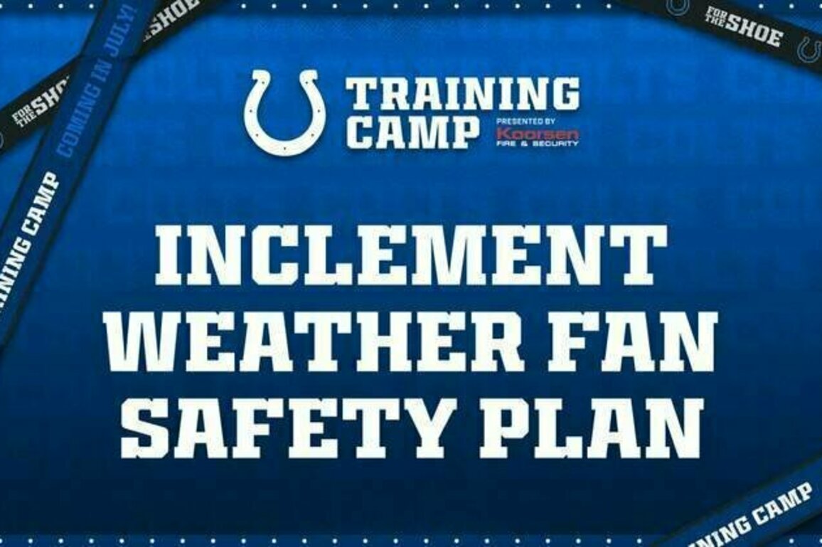 Inclement Weather Fan Safety Plan for 2025 Colts Training Camp