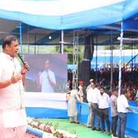 Assam CM distributes cheques amounting to Rs 10,000 each to 37,713 members of SHGs in Jagiroad