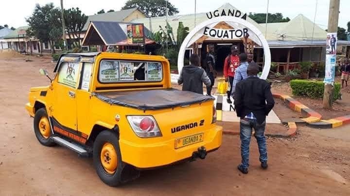 The car that he modified to Uganda 2
