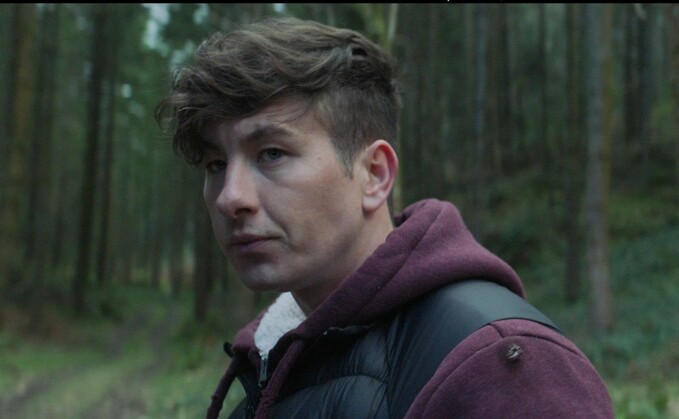 Barry Keoghan as a sheep farmer's son in Bring Them Down. (MUBI)