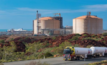  Woodside’s Pluto LNG park and truck loading facility near Karratha.