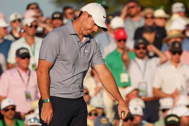 Rory McIlroy's record Masters cushion gone as Cameron Young claims share of lead