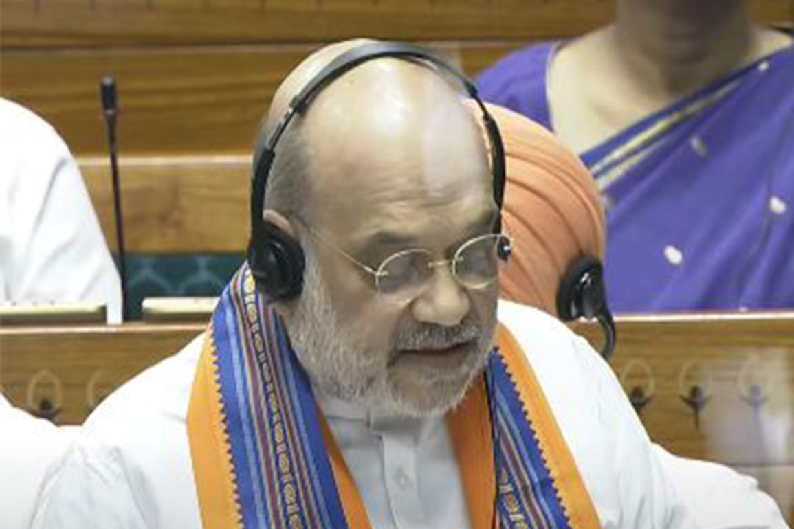 Amit Shah tables Constitution Amendment bills, Opposition tears bill throws copies at HM