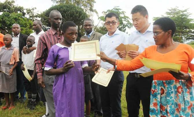 Chinese mark International children's day in Kibaale Chinese mark International children's day in Kibaale