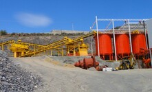 Conveyors and fine ore bins at Arian Silver's San José project