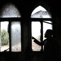 MIDEAST-WEST BANK-SALFIT-MOSQUE-FIRE