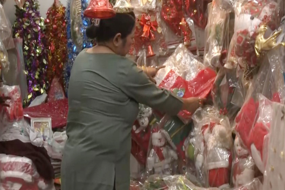 Shops in Guwahati abuzz with the Christmas festive spirit, storefronts adorned with bells and stars