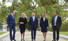 Fortescue Metals Group's (former) core leadership team (L-R); CFO Ian Wells, CEO Elizabeth Gaines, chairman Andrew Forrest, deputy CEO Julie Shuttleworth and now-departed COO Greg Lilleyman