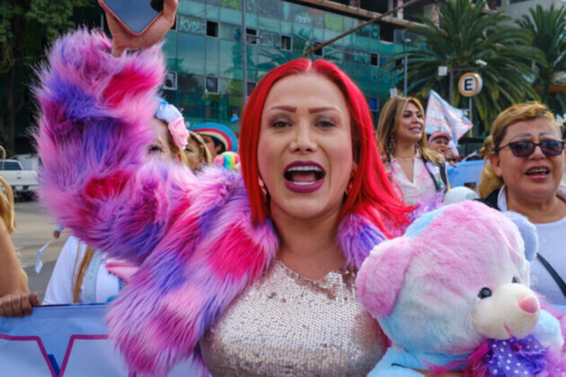 Hundreds march in Mexico City for International Transgender Day of Visibility