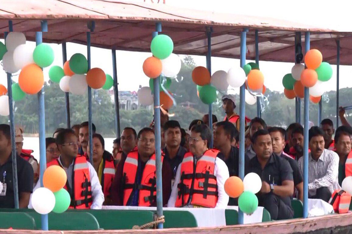 Tripura CM Manik Saha attends closing ceremony of Neermahal Jal Utsav 2025