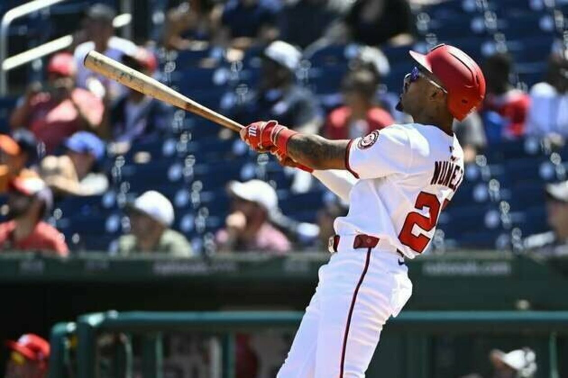 Nasim Nunez belts first two homers as Nationals sweep Marlins