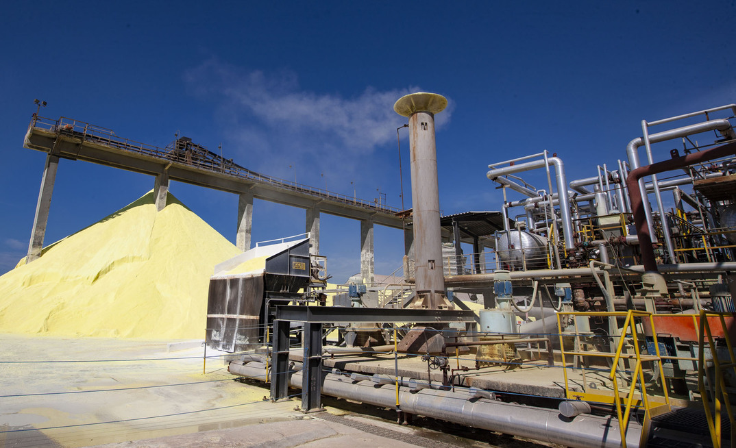 Planta da Mosaic em Uberaba fertilizante fosfato minas gerais
