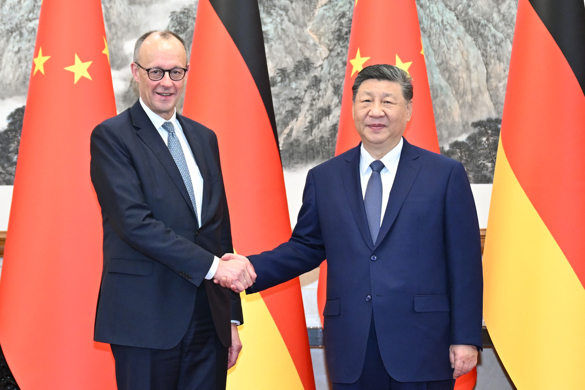 CHINA-BEIJING-XI JINPING-GERMAN CHANCELLOR-MEETING (CN)