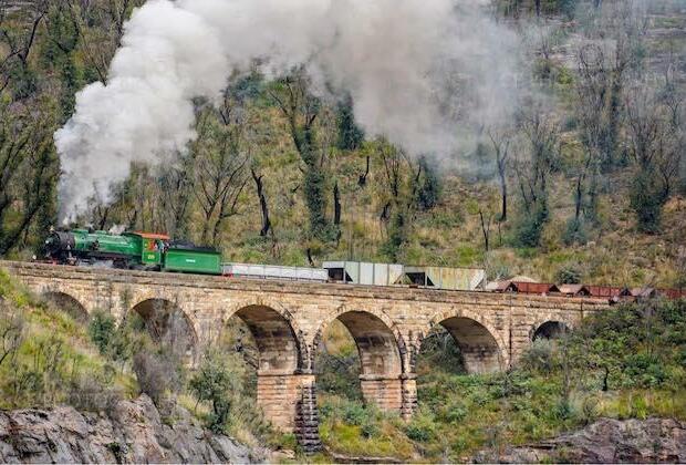 Steam train takes historic test drive on Zig Zag Railway