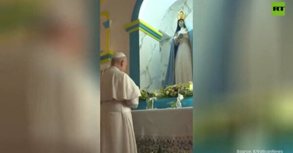 Pope Leo prays at Angola shrine linked to slavery