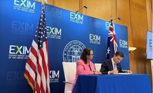 Australian resources minister Madeleine King and EXIM chair John Jovanovic last month