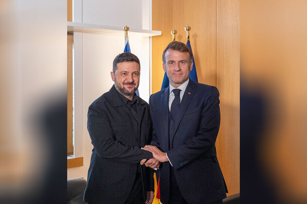 Zelensky, Macron meet in Brussels to coordinate on Ukraine strategy ahead of "Coalition" meeting