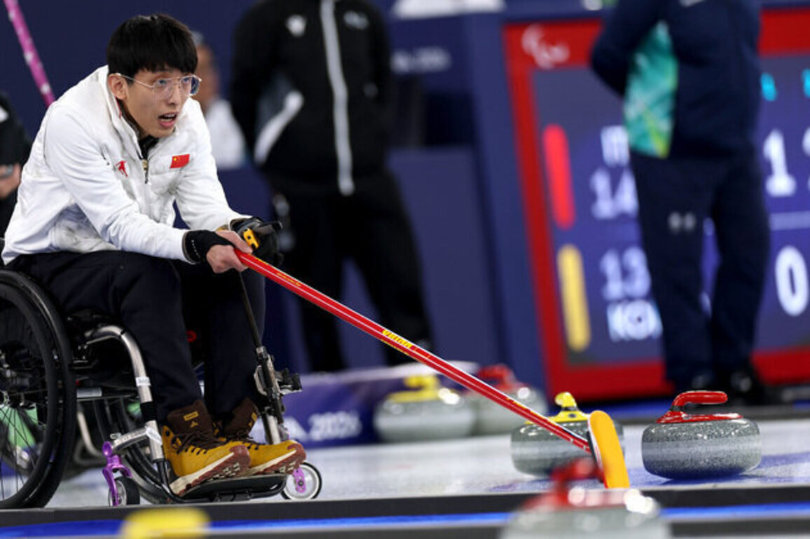 China beats Japan in wheelchair curling mixed doubles opener