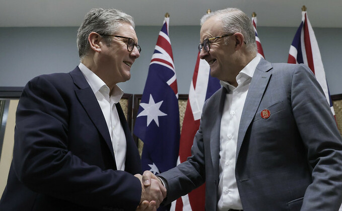 Keir Starmer meets with Australian Prime Minister Anthony Albanese held a bilateral meeting at the Commonwealth Heads of Government Meeting (CHOGM) in Samoa | Credit: Simon Dawson / Downing Street