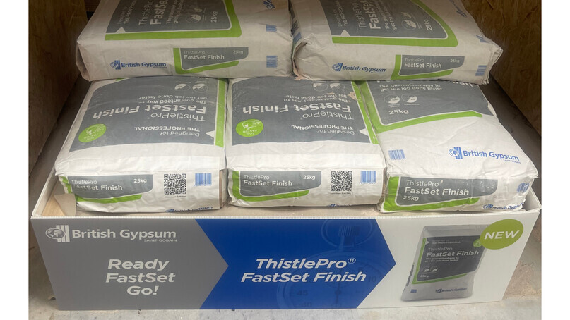 ThistlePro® FastSet Finish enjoys rapid success with UK plastering trade 