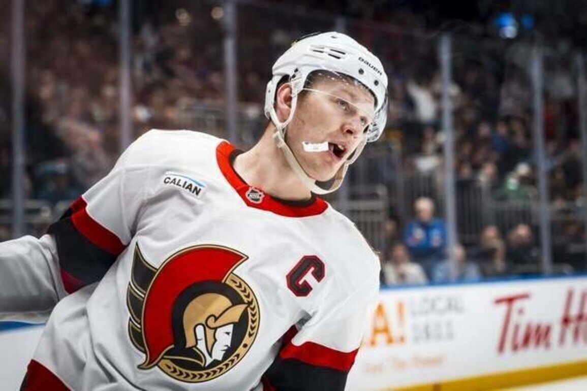 Sens' Brady Tkachuk fined after bizarre bench slashing